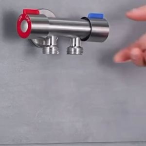 Two Way Angle Valve Head Multi-Function Standard ,multi-purpose faucet 304 Stainless Steel