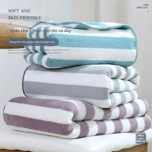 Khăn Tắm Thấm Nước Đầy Đặn Mềm Mại Không Bụi Nhanh Khô