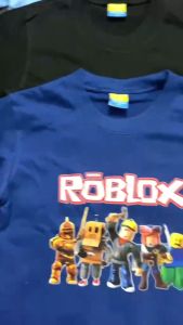 Trend Roblox#3 Design T Shirt for Kids Pure Cotton Fabric Roundneck High Quality Print