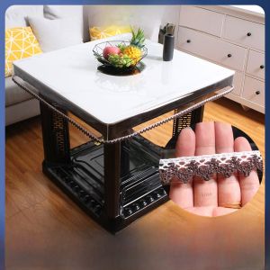 Transparent Table Top Oven Cover Leather Cover Rubber Mat Soft Glass Waterproof and Oilproof and Heatproof Electric Heating Table Tablecloth Crystal Scraper PVC