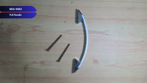 0443 | 2PC Tajima Modern Cabinet Handle White/Silver for Kitchen Doors Drawer Handle Cabinet Door Handle