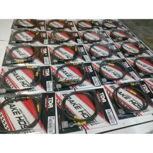 Selang Rem TDR Black Carbon 35 Inch 90 cm Universal Motor ORIGINAL TDR