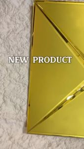 Kaca Cermin Bevel Mozaik / Tebal 4mm / Ukuran 30cm x 30cm / Sudah Termasuk Perekat