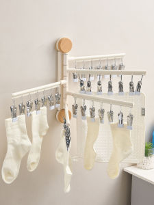 Rotatable Suction Cup Clothes Drying Rack Multi Clips