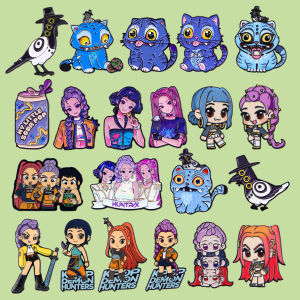 Cute Girls Hunter Enamel Pin Fantasy Anime Brooches for Women Lapel Pins Badges on Backpack Clothing Accessories Jewelry Gifts
