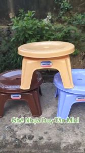 Ghế mini tròn nhựa Duy Tân Ghế Lùn Giặt Đồ Ghế Nhựa kiểu tròn