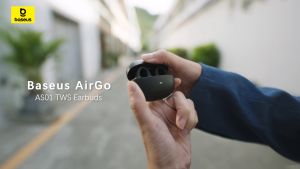 Baseus AirGo AS01 Clip On Open-Ear Bluetooth Wireless Earbuds With Dual ENC Mics Ultra-Lightweight Earphone