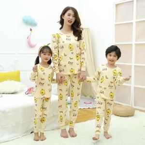 Mother Kids Unicorn Pajamas Mom and Daughter Outfits Family Matching Clothes Homewear Baby Girls Winter Cartoon Cotton Sleepwear