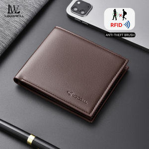 LouisWill  Wallet Mens Foldable Wallet Super Soft PU Wallet Paragraphs Short Wallet Large Capacity Wallet Fashion Business Mens Wallet Coin Purse Wallet Multi-Card Position Wallets ID Credit Cards Holders