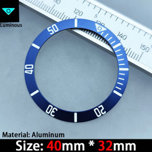40*32mm high-quality watch bezel accessory aluminum luminous bezel watch case insertion ring watch part