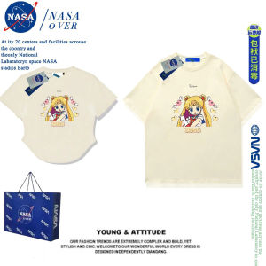 One Long and One Short New Pure Cotton Short Sleeve T-Shirt Female Summer Sailor Moon Trendy Pure Cotton Loose Short Sleeve Tops