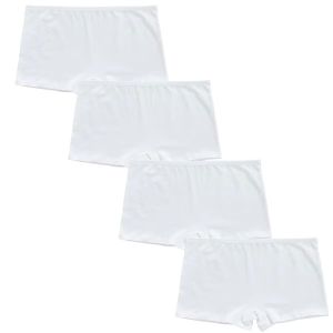 4Pcs/Lot Children Girls Panties Underwear Solid Color Boxer Teenage Shorts 10-16Years