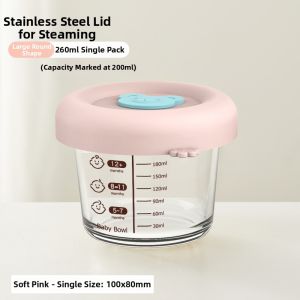 Microwavable Steamable Baby Glass Bowl