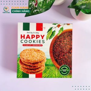 Bánh quy ăn kiêng vị gạo lứt dành cho ăn kiêng giảm cân eatclean thực dưỡng - hộp 250g  -  TÔM VÀNG