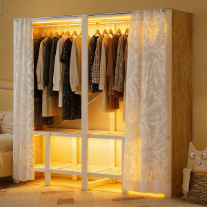 HUIXIONGKANLAN | Integrated Easy-Setup Foldable Bedroom Closet Steel Frame Thickened