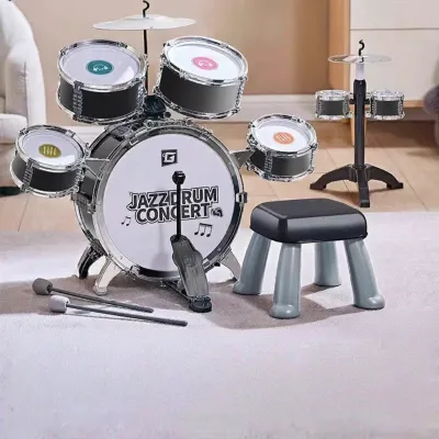 LEHUIQI | Beginner Childrens Drum Set Home Practice Toy