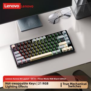 Lenovo | Wireless Triple-Mode Gaming Mechanical Keyboard 80 Keys Blue Switches