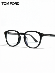 TOM FORD | Retro Round Business Eyeglass Frames Plate