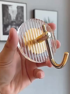 Acrylic Adhesive Hook Self-adhesive Hook 1/4 Piece Strong Wall Hook Suitable for Bathroom /kitchen
