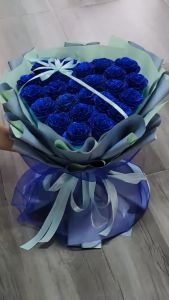 Bó hoa trái tim kim tuyến 33 hoa tặng kèm đèn led thiệp chúc mừng thích hợp tặng sinh nhật các ngày lễ Decor Decor Phòng Trang Trí Nhà