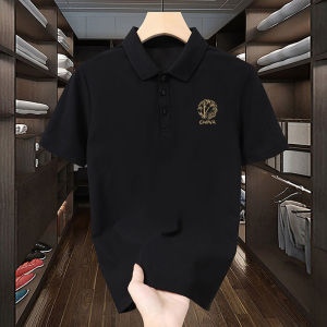 Loose Fit Short Sleeve Polo Shirt for Men Simple Stylish Summer T-Shirt Turn-down Collar Versatile Casual Basic Polyester Fiber