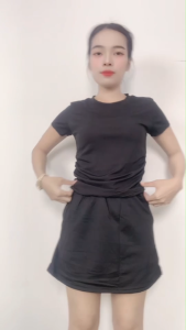 ชุดเซ็ตกระโปรง ดีไซน์เก็บเอว