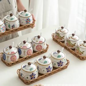 Creative Japanese Ceramic Spice Jar Set