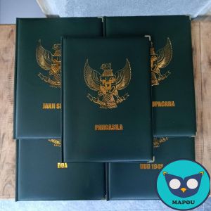 Map Upacara Map Upacara Bendera Warna Hijau Army (Satu set 5 PCS)