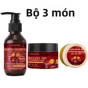 Bộ Dầu Gội Và Dầu Xả Batana Giúp Làm Chắc Khỏe Và Phục Hồi Tóc Nuôi Dưỡng Chân Tóc Kiểm Soát Dầu Dành Cho Mọi Loại Tóc 3 Món