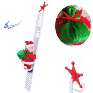 TẶNG PIN Đồ chơi ông già NOEL leo đu dây quà tặng giáng sinh hoặc phụ kiện trang trí Noel ngày lễ giáng sinh