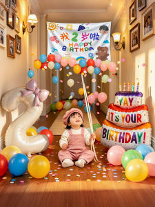 ETY | Birthday Party Decoration Balloon Rain For Toddler