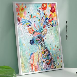 Aluminum Alloy 500 Piece Puzzle Picture Frame Wall Hanging Simple Modern Style Home Decorations without Picture