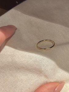 KAQI | Vintage Flashy Thin Ring for Women
