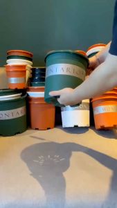 Chậu nhựa treo ban công VIETPOT hoa văn tim chính hãng cây kiểng cây hoa trang trí sân