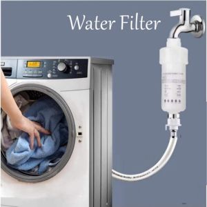 5 PRE FILTER Water Filter Cartridge Washing Machine Filter with Adapter Bathroom Water Heater Toilet Household Purifier