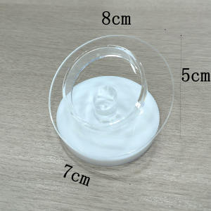 Acrylic Organic Glass Bracelet Stand Jewelry Display Stand Buddha Beads Showcase Transparent Material round Shape Single Layer