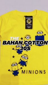 Kaos Anak MINION Perempuan Lakilaki 1-10 Lengan Pendek Bahan 100% Katun
