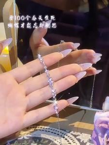 YANGCHUANGSHISHANG | BIRTHDAY GIFT FOR GIRLFRIEND Butterfly Sterling Silver Bracelet S925