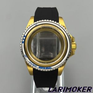 LARIMOKER 43mm Big Size SEA Watch Case With Rubber Strap Sapphire Glass Compatible With NH34NH35NH36 ETA2824PT5000 MovementWatch