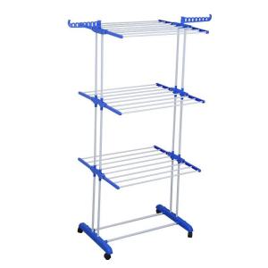 Multifunctional Indoor Folding 3-layer Clothes Rack