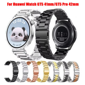 Watchband For Huawei Watch GT5 41mm GT5 Pro 42mm Strap Stainless Steel Band Metal Bracelet For Huawei Watch GT5 41mm Accessories