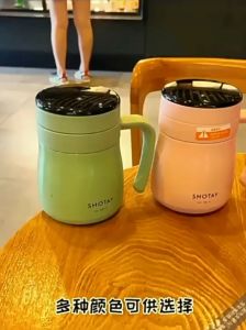 Termos Cangkir Mug Kantor Stainless Steel SUS 304 & Mug Suhu LED Double Wall