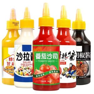 Honey Mustard Sauce 280g Bottle Korean Style Fried Chicken Sauce Tomato Sweet Hot Sauce Yellow Mustard from Qing Zhi