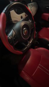 HAPPYLIMME Car Steering Wheel Cover Protector Universal Fit Carbon Fiber Anti Slip for SUVs and Toyota Vios