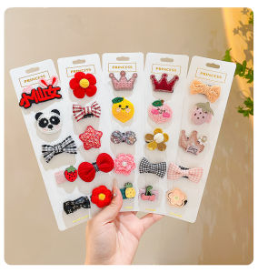 คลิปผมน่ารักผ้าลายการ์ตูนสำหรับเด็กทารก - ผ้าเสื่องส้มพร้อมสำหรับนักเป็นสิ่งที่สุด