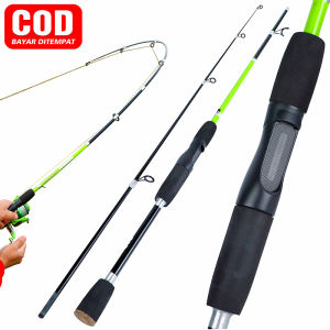 Sougayilang Tongkat Pancing Portabel 1.8M Pancing M Power Spinning Fishing Rod Travle Rod Untuk Bass