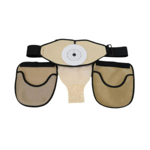 1 PC ปรับ Colostomy POUCH ป้องกันเข็มขัดเอวครอบคลุมด้านนอกคงที่แบบพกพาสนับสนุนเข็มขัด (มาตรฐานกระเป๋าคู่)