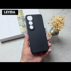 Case for Vivo V50 Lite Macaron Square Black / Case Square Edge Vivo V50 Lite