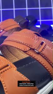 Sendal Pria Dewasa Cowok Cowo Laki Laki Kulit Sandal Jepit Selop Casual Kasual Lebaran Idul Fitri Premium Terbaru