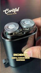 (LIVE) ENCHEN K8 Pop-up Alat Cukur Elektrik Pencukur Jenggot Travel Waterproof Portable
